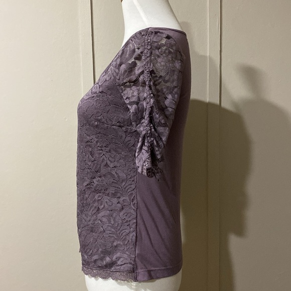 Express Lavender Lace Top, Size XS - Picture 3 of 7